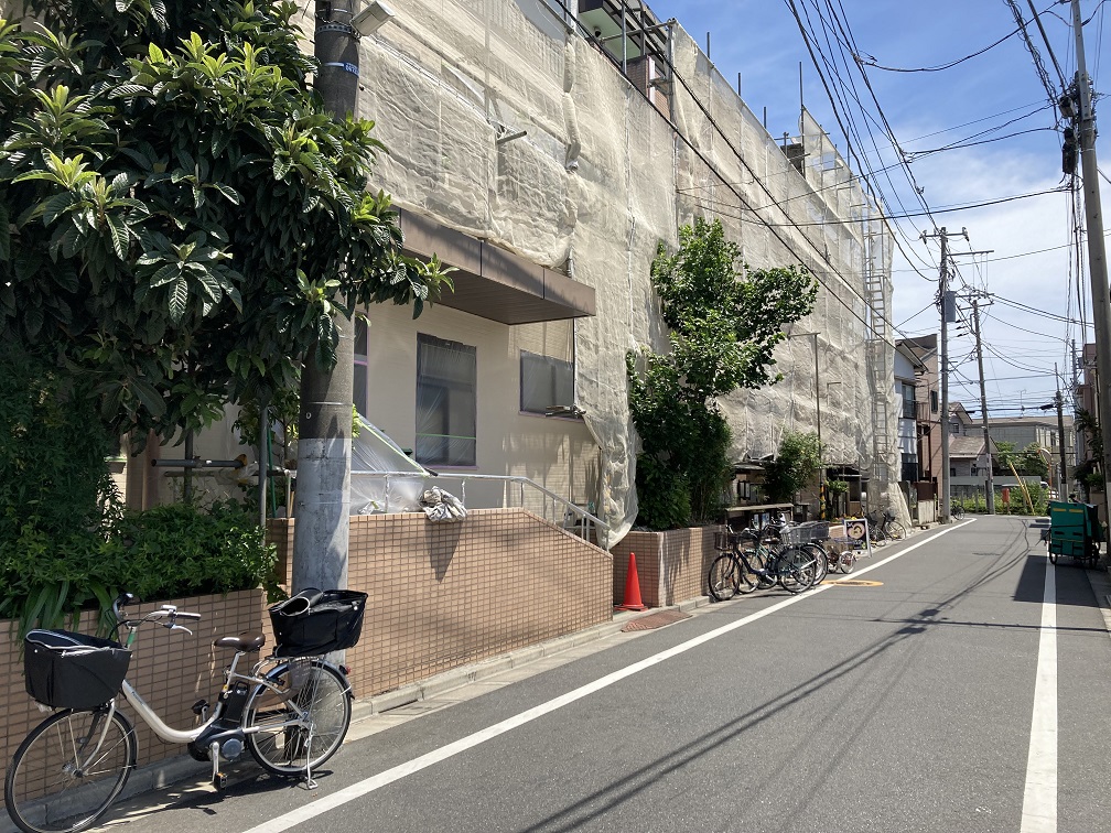 外壁塗装工事本格化