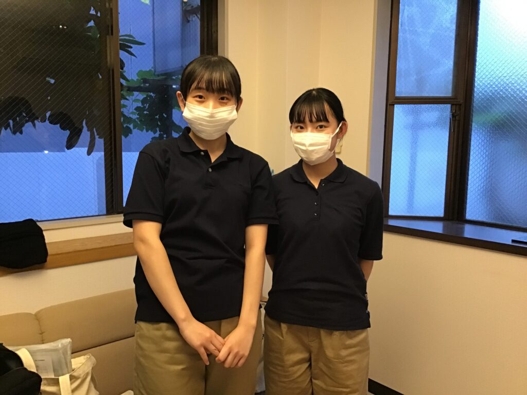 帝京平成大学の学生さんが実習に来ています